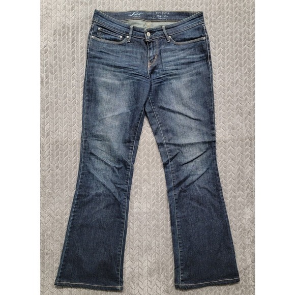 Levis Jeans Womens 28x31 Blue Medium Wash‎ Demi Curve Low Rise Bootcut - Picture 1 of 9